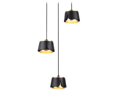 Подвесной светильник со сменной лампой  TN71252/3 BK/GD черный/золото GX53/3 D250*1090