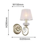 Настенный светильник Bambola 2665-1W. ТМ F-Promo