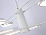 Светильник светодиодный подвесной FL51642/8 WH/GD белый/золото 3000K/4200K/6400K 67W D1000*850 (Без ПДУ)