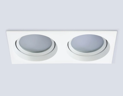 Светильник встраиваемый TN6659/2 WH белый IP44 GX53/2 220*110*48