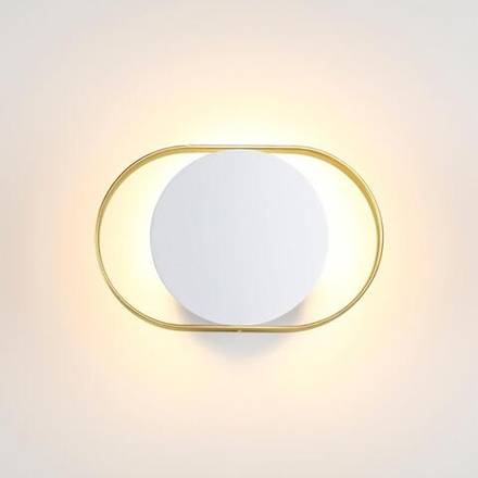 4246/7WW HIGHTECH ODL21 187 бел/золотист/металл Настенный светильник IP20 LED 7W 560Лм 3000K MONDY