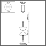 6685/7L L-VISION ODL26 197 светильник бронзовый/ белый/алебастр/металл IP20 LED 7W 560Лм 3000K 220-240V FELIZ
