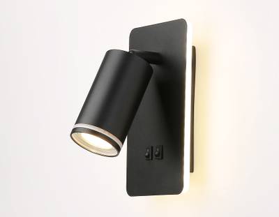 Светильник настенный FW2466 BK черный LED 4200K 9W 185*105*150