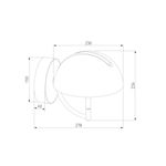 Настенный светодиодный светильник 50083/1 LED золото, LED
