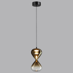5094/4LA PENDANT ODL25 357 черный/золотой градиент/прозрачн./металл/стекло Подвес LED 4W 4000K 388Лм GLESSI