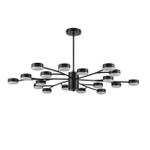 8117/18 COMFI LN26 235 черный, металл Люстра LED GX53 18*7W 220V TORINA