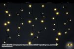A-020 LED WW светодиодная "бахрома" 3x0.6м 140LED черный провод влагозащ., морозостойкий