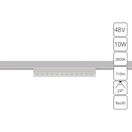 Магнитный трековый светильник Arte Lamp OPTIMA A7288PL-1WH, LED