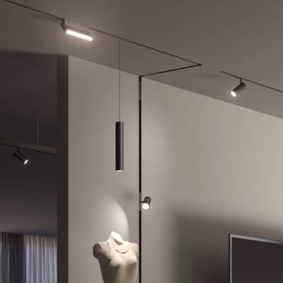 Slim Magnetic Трековый светильник  P01 6W 4200K черный 85014/01