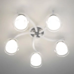 Citilux Кристи CL152150 Люстра потолочная Белая Хром