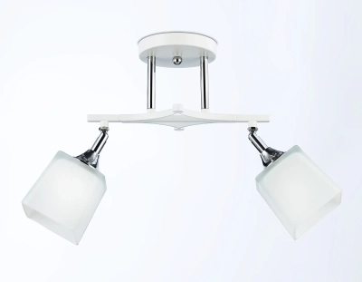 Светильник подвесной TR303062/2 WH/CH/FR белый/хром/белый матовый E27/2 max 40W 560*145*260