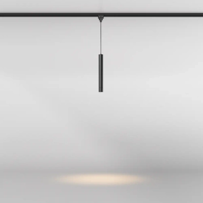 Уличный трековый подвесной светильник Фокус / Focus Led Elasity IP 3000К 8Вт 38° черный, O-TR01-1-P-8WB3K. TM Maytoni