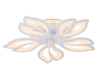 Потолочный светодиодный светильник с пультом FA543/5 WH белый 104W 580*560*80 (ПДУ РАДИО 2.4)