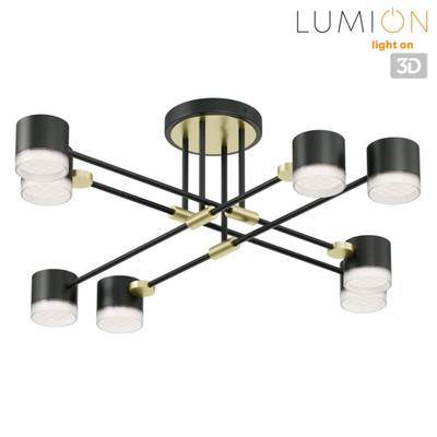 8307/8C COMFI золотой/черный, металл Светильник потолочный GX53 LED 8*7W 220V LENIANA