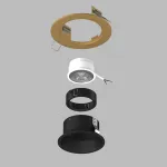 D61307BMOD Светильник DOMINO ROUND под LED модуль/лампу МR16 (214613+214607+214007)