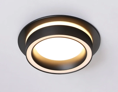 Светильник встраиваемый TN5241 BK черный GX53 D110*42