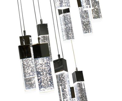 08510-15A,02(4000K) Люстра каскадная Аква хром d50 h500 PowerLed 75W (4000K)