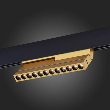 ST805.236.12 Магнитный трековый светильник Золотистый LED 1*12W 3000K 450Lm Ra&gt;90 36° IP20 L220xW22xH117 48VV