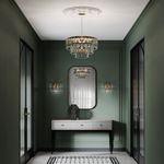 Умная подвесная хрустальная люстра 10130/8 золото