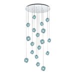 SL1175.113.18 Светильник подвесной ST-Luce Хром/Светло-голубой E14 18*40W