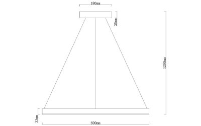 Подвесная люстра Arte Lamp SIREN A2548SP-45BK, 1хLED