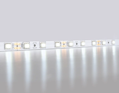 Светодиодная лента GS2003 5050 60Led/ 14.4W m/ 12V IP20 6500K/ 5000*10*1.87mm/ кратность резки 50mm (2 конт.)