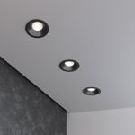 Встраиваемый светодиодный светильник Lin 7W 4200К черный 15266/LED