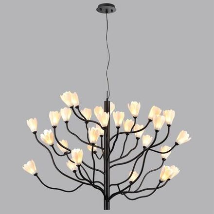 5090/30 MODERN ODL25 561 черный матовый/белый/фарфор Люстра G4 LED 30*5W GARDI