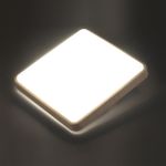 7608/DL PALE SN 120 Светильник пластик/беж. под дер. LED 48Вт 3000-6300K 390x390 IP43 пульт ДУ MERTO