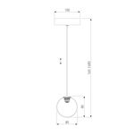 Подвесной светильник 50234/1 LED янтарный, LED