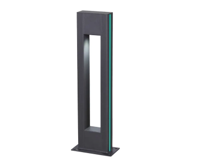 09208-F(220V),16(07) Светильник уличный Грайни серый 220V w18*8 h80 Led 5W (4000K) Декоративная подсветка зеленая.