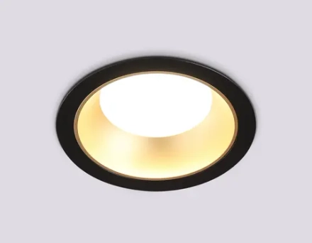 Светильник встраиваемый TN52334 SBK/SGD черный песок/золото песок GX53 max 12W D115*25