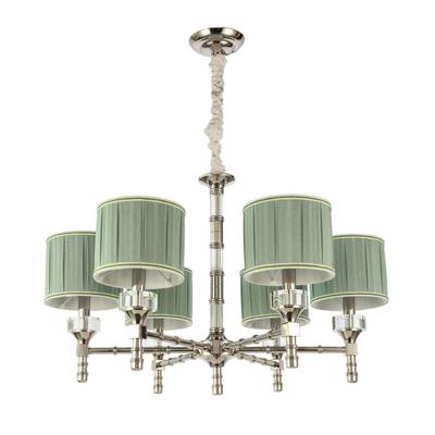 SL1121.103.06 Люстра подвесная ST-Luce Никель/Оливковый E14 6*40W
