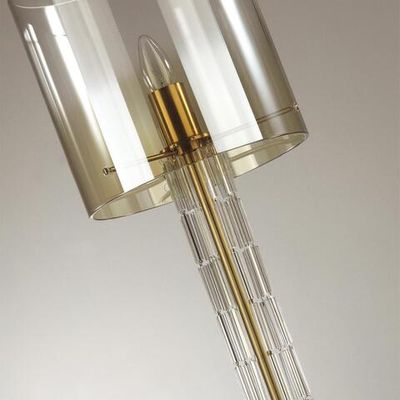 4886/1F HALL ODL_EX23 153 бронзовый/янтарн./металл/стекло Торшер E27 1*40W NICOLE