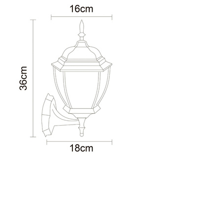 Уличный настенный светильник Arte Lamp PEGASUS A3151AL-1BN, 1хE27