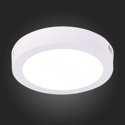 ST112.532.12 Светильник настенно-потолочный Белый LED 1*12W 3000K 715Lm Ra80 120° IP20 D160xH28 90-265V