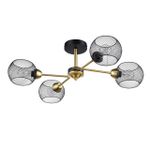 8247/4C COUNTY LN25 черный/бронза, металл Люстра потолочная Е27 4*60W 220V TUNARA