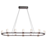7143/65L HIGHTECH ODL26 513 светильник темный никель/акрилл/металл IP20 LED 69W 3830Лм 3000K 180° 220V DEFANCE