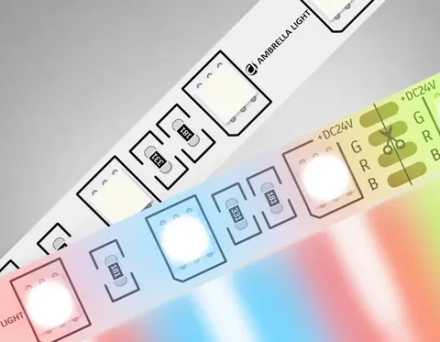 Светодиодная лента RGB GS4302 5050 60Led/ 14.4W m/ 24V IP20 RGB/ 5000*10*1.87mm/ кратность резки 100mm (4 конт.)
