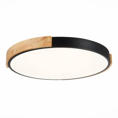 SLE201342-01 Светильник потолочный Черный, Светлое дерево/Белый LED 1*40W 3000K/4000K/6000K
