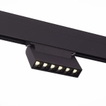 ST364.436.06 Магнитный трековый светильник Черный LED 1*6W 3000K 532Lm Ra>80 36° IP20 L120xW22xH108 48V