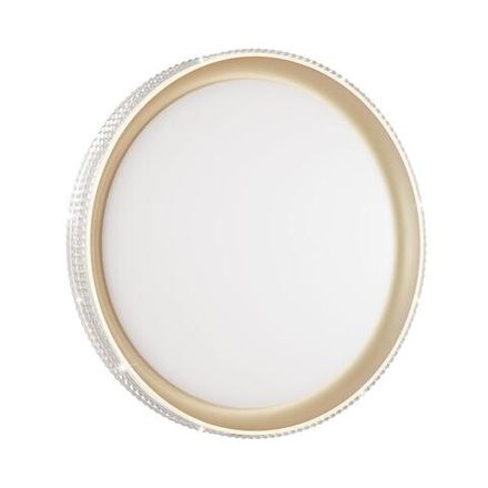 3054/DL PALE SN 132 Светильник пластик/белый/золотистый LED 48Вт 3000-6300K D395 IP43 пульт ДУ SHINY