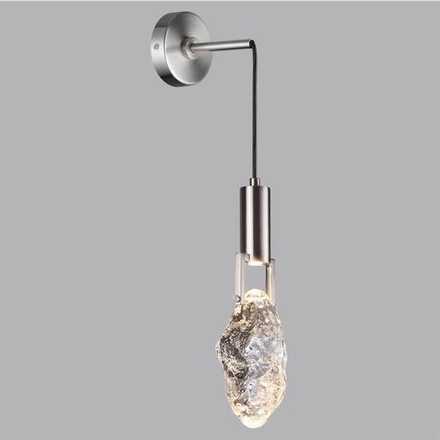 6696/5WL MIDCENT ODL24 339 Настенный светильник матовый никель/металл/стекло IP20 LED 5W 200Лм 3000K LIA