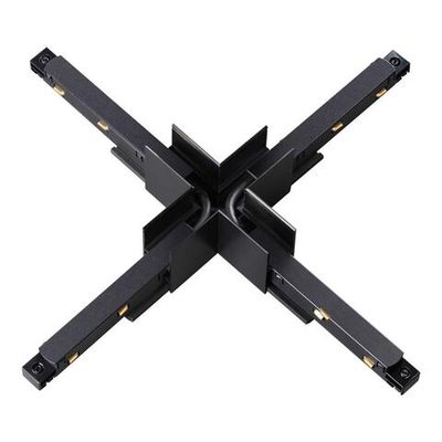 135128 SHINO NT21 043 черный Соединитель с токопроводом для шинопровода Х-образный IP20 48V FLUM