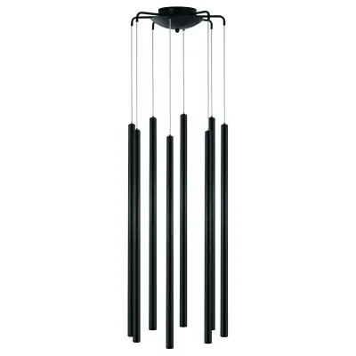 L8T747337 Люстра TUBO LED 40W 2400LM 25G ЧЕРНЫЙ 3000K (574737+747337 (8шт)