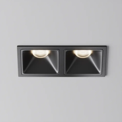 Встраиваемый светильник Альфа / Alfa LED 20 Вт 4000 К 50°, DL043-02-10W4K-SQ-B-1. TM Maytoni