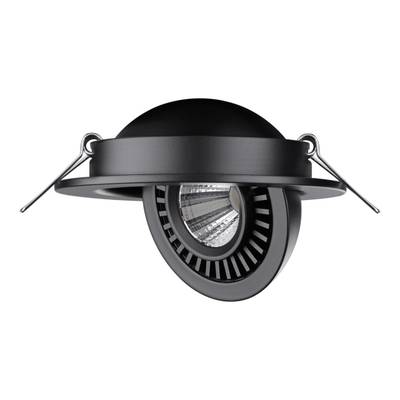 358816 SPOT NT21 278 черный Светильник встраиваемый светодиодный IP20 LED 9W 770Лм 4000K 220V GESSO