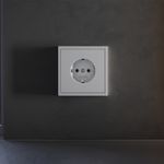 VLS000616 Накладка для розетки с заземлением, S70 (серый). (ТМ Maytoni)