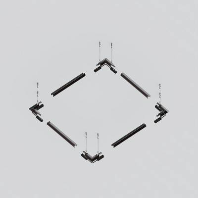 Шинопровод 2м Exility низкопрофильный подвесной круглый, TRXM034-R-412B. TM Maytoni
