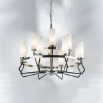 723125 Люстра FLUME 12х40W E14 ЧЕРНЫЙ МАТОВЫЙ/НИКЕЛЬ Lightstar